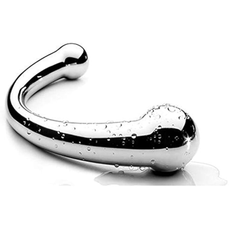 Pure G Spot Metal Wand Anal Prostate Massage Stick Polished Steel Massager Hard Dildo 698 G