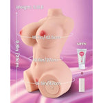 Sex Doll Torso Male Masturbator - 8 Vibrating Silicone Doll Pocket Pussy Automatic Male Masturbator With Realistic Vagina Anal Big Breasts Pleasure For Men Masturbation Sexual Adult Sex Toys