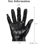 Massage Gloves Female Sex Toys For Couples - Finger Lesbian Fisting Dildo Bdsm Toys - Infatuation Magic Hand Anal Plug - G-Spot Vagina Stimulator Thrusting Orgasm Tease (Black)