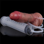 Realistic Men Ejaculating Dildo for Female G Spot Stimulation - Silicone Anal Squirting Dildo with Suction Cup