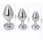3 Pcs Luxury Jewelry Design Fetish Anal Butt Plug(Pink)