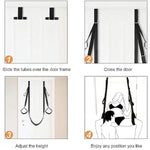 Bdsm Door Sex Toys Sex Swing Bondage Slave Leather Soft Plush Sex Slings With Adjustable Straps, Hanging Door Handcuffs Leg Restraints Spreader Adult Couples Sex Toy, Holds Up To 330Lbs
