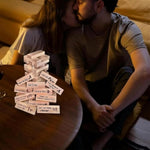 Lust Tower Games For 48Pcs Adults Super Naughty Block Tower Tumbling Wooden Tower Stacking Block For Couples Date Night Ideas For Valentine Lover Drunking Games