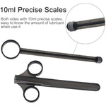 Lube Applicator Syringes With 10Ml Precise Scales, Anal Lube Shooter With Storage Bag, 6.5" Lubricant Launcher With Smooth Rounded Tip For Men, Women, Reusable & Durable, Easy To Use And Clean, 2 Pack
