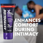 Astroglide Silicone Lube (3oz), X Premium Gel Personal Lubricant for Vaginal and Anal Sex, No Drip Stay-Put, Long-Lasting for Men, Women and Couples, Waterproof for Water Play
