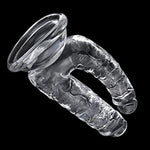 Large Double-Ended Dildo Realistic Penis G-Spot Massage Anal Plug With Suction Cup Vaginal Anal Stimulate For Lesbian Female Masturbation