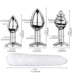 Furry Fox Tail Anal Butt Plug Costume for Cosplay and Role Play
