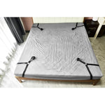 Bdsm Bed Restraint Kit - Sex Bondage Adult Toys For Couples With Handcuffs, Wide Strap, Adjustable Length, And Quick 3-Minute Installation