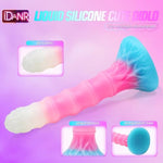 Small Dildo Fantasy Monster Dildo, 7.08 Inch Beginner Silicone Dildo With Luminous Pink, Strap On Dildo Realistic Dildos, Anal Plug G Spot Adult Sex Toy For Men Women And Couples