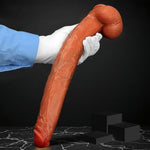 Long Dildo Realistic Sex Toys for Women - Liquid Silicone Lifelike Dildo with Strong Suction Cup, Soft Anal Dildos for G Spot and Vaginal Stimulation, Long Butt Plug Adult Sex Toys & Games (L)