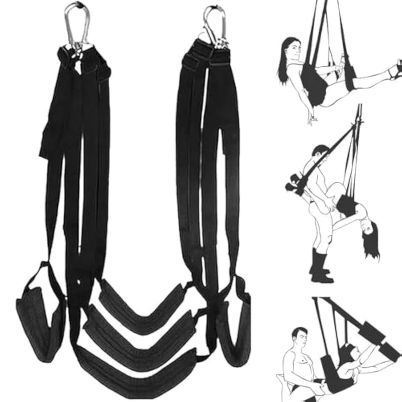 Heavy Duty Sex Swing for Couples - Adjustable Straps and Wide Padded Seat