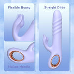 Dildo Thrusting Vibrator Sex Toy For Women - Dildos Vibrator G Spot Vibrator Clitoral Stimulator Dual Rabbit With 10 Powerful Vibration 10 Thrust Modes
