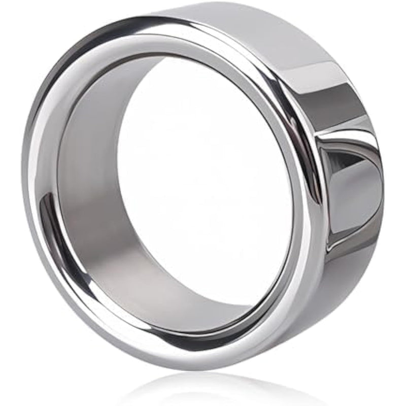 Stainless Steel Cock Ring Male Delaying Ejaculation Penis Ring, 1.02''