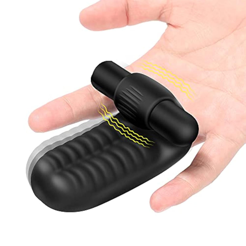 G Spot Finger Vibrator with Bullet - 10 Modes Powerful Vibration Stimulator for Female or Couples Sexual Pleasure