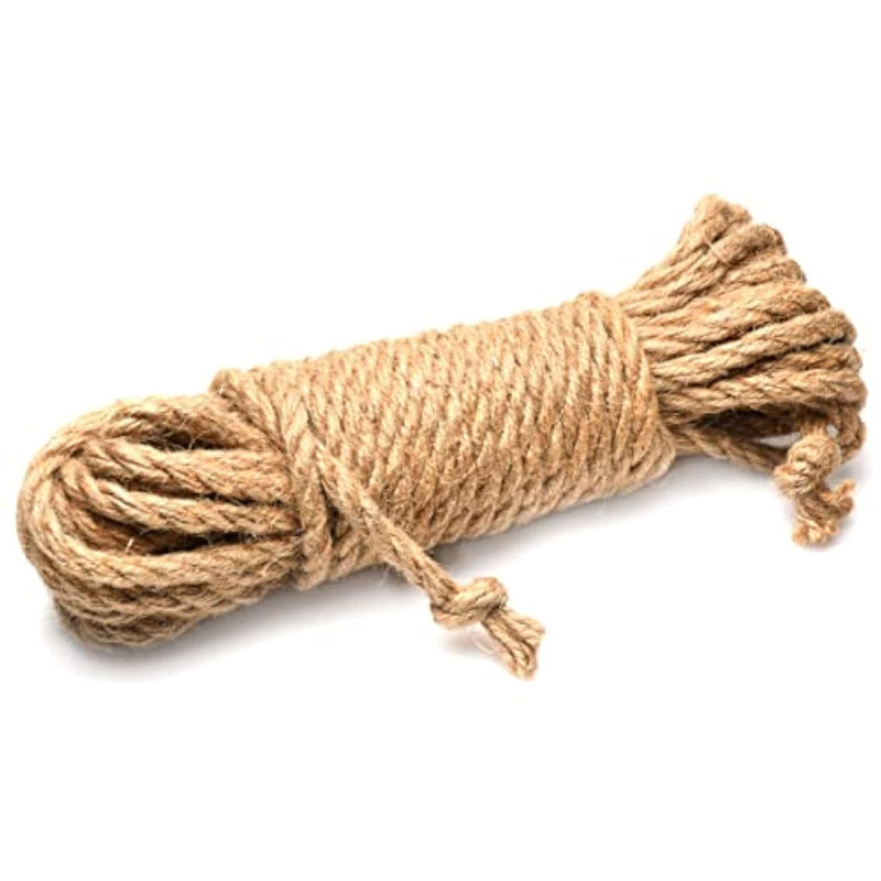 Tied Up Jute 25Ft Bondage Rope For Men, Women, & Couples. Ideal For Leg & Arm Binding Bondage Rope Made With 100% Jute, 1 Piece 25Ft, Brown.