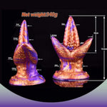 Silicone Tongue Dildo, Anal Docking Plug Sensual Toy Animal Dildo Penis Toy, Colorful G-Spot Stimulation And Anal Play