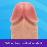 Lifelike Lover Realistic Dildo - 6 Inch Suction Cup Dildo Gifts For Women - Beginner Friendly With Flexible Shaft And Balls - Harness Compatible Strap On - Adult Sex Toy - Flesh Tan