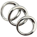 Stainless Steel Metal Cock Ring Metal Penis Ring,Arc Ring Delay Ring Male Metal Ball Scrotum Stretcher Delay Ejaculation Lasting Erection (A2:44X49Mm)