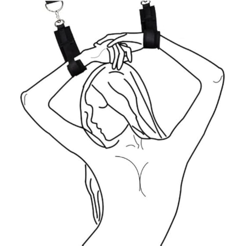 Erotic Bondage Handcuff Sex Door Swing Hanging Cuffs Over The Door Entryway Handcuffs Restraint Straps For Standing Love Bondage Bdsm Slave Sex Toys For Couples Play Sm Game