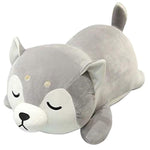 Husky Plush Pillow,Huskie Stuffed Animal Toy Puppy Throw Pillow For Kids And Adults (13.7 Inch)