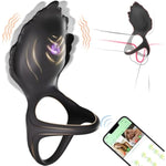 Vibrating Cock Ring With Clitoral Stimulator, 3 In 1 Pleasure Penis Ring Vibrator Couples Adult Sex Toys For Men Women, 9 Vibrations Male Couple Sex Toy Game For Men Erection Sex Kinky