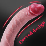 14" Realistic Huge Dildo,Extra Thick Silicone Dildo,Big Suction Cup Widedildo,Soft Curved Girthy Penis,Xxl Giant Extra Largepenis.Anal G-Spot Thick Penis. Adult Sex Toy For Men,Women,And Couples