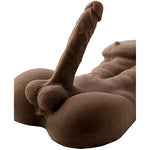 Solid Sex Dolls Realistic Human Torso Masturbation Dildo Love Dolls Women For Men (Brown Sex Doll, Silicone)