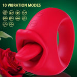 Adult Toys For Women,Rose Sex Toy Couples Sex Toys Clitoral Stimulator,Sex Novelties 2 In 1 Mouth Vibrator Tongue Licking With 10 Modes,Sexual Pleasure Tools Clit Vibrators Tongue Toy For Women