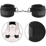 Sex Bondage Bdsm Kit, Bondage Restraints Set With Adjustable Handcuffs Collar Blindfold Nipple Clamps, Adult Games Sex Toys For Men Women And Couples(3 Pcs)