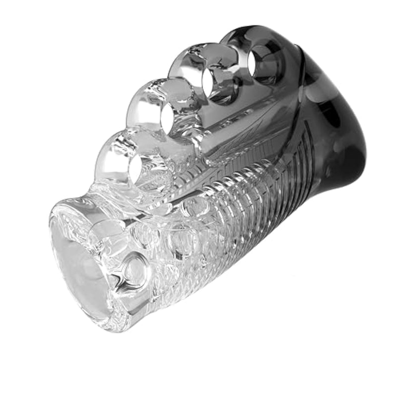 Three-Zone Male Masturbator with Gradient Pocket Pussy Design and Finger Grip Control