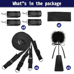 Sex Bondage Bdsm Kit Bed Restraints Set Couples Sex Toys Sex Restraints With Adjustable Straps Wrist & Ankle Cuffs Blindfold & Feather, Adult Sex Toys Bed Bondage Gear For Couples Bedroom Sex Games
