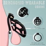 Male Chastity Cage, Lightweight Cock Cage Device, Large Chastity Device With 3 Sizes Rings, Penis Training And Abstinence Bdsm Sex Toys For Men?S?