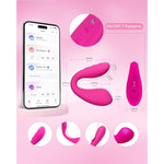 Dolce Remote Control Vibrator?Adult Sex Toys & Games,Womens Sex Toys,Clitoris & G-Spot Vibrating Sex Toy For Double Stimulation With 10 Vibration Patterns