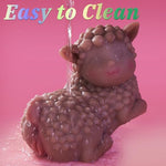 Realistic Sex Doll Torso for Men - Sheep Animal Male Masturbator with Tight Vaginal, Deep Anal, Full Size Cute Lamby Sex Toy Pocket Pussy Male Stroker Adult Toy for Men Women Sex Pleasure Black 4.6 lb