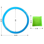 2-In-1Hopscotch & Bean Bag Toss,Combine Hopscotch Rings With Bean Bag Toss Game, Bean Bag Toss Game For Kids,Hopscotch Outdoor Game,Agility Rings,Fun Playground Toys For Boys And Girls