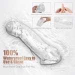 3 Sizes Reusable Penis Sleeves Cock Ring, Cock Sleeve Penis Extender Soft Silicone Clear Adult Sex Toys For Men Women, Penis Ring Enlarger Penis Girth Enhancer Sleeve For Couples Pleasure Sex Toys