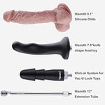 Hismith Premium Sex Machine Thursting For Women With App Controlled, Love Machine With Dildo Realistic Silicone With Adapter System For Vac-U-Lock Sex Toys Anal Stimulation For Women