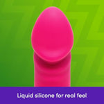 Liquid Silicone Rabbit Vibrator For Women | Realistic Dildo G Spot Personal Massager | 15 Powerful Vibration Modes | Rechargeable Clitoral Stimulator | Adult Sex Toys & Games For Couples