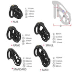 New Chastity Cage 3.0 Male Chastity Device With 4 Rings Male Chastity Cage Resin Cock Cage Chastity Cage Lightweight Chastity Cage For Man Penis Bondage Exercise Male Sex Toy?Standard?