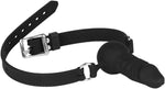 Realistic Silicone Dildo Gag with Adjustable Strap for Bondage Play