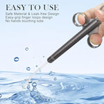 [2Pack+Storage Bag] Lube Applicator Syringe With 10Ml Precise Scales, 6.5" Anal Lube Shooter With Air-Proof Silicone Cap Reusable Lubricant Tube Applicator For Women, Men & Couples, Black Red