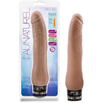 Au Naturel - 10" Sensa Feel Dual Density Long Vibrating Dildo - Ipx7 Waterproof - Multi Speed Realistic Slim Vibrator - Sex Toy For Women Men Couples - Latin