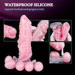 Pneumatic Ovipositor Ovipositing Tentacle Dildo With 5 Eggs, 8Inch Laying Eggs Inflatable Octopus Dildo Ovipositor Sex Toys For Women And Men Couples