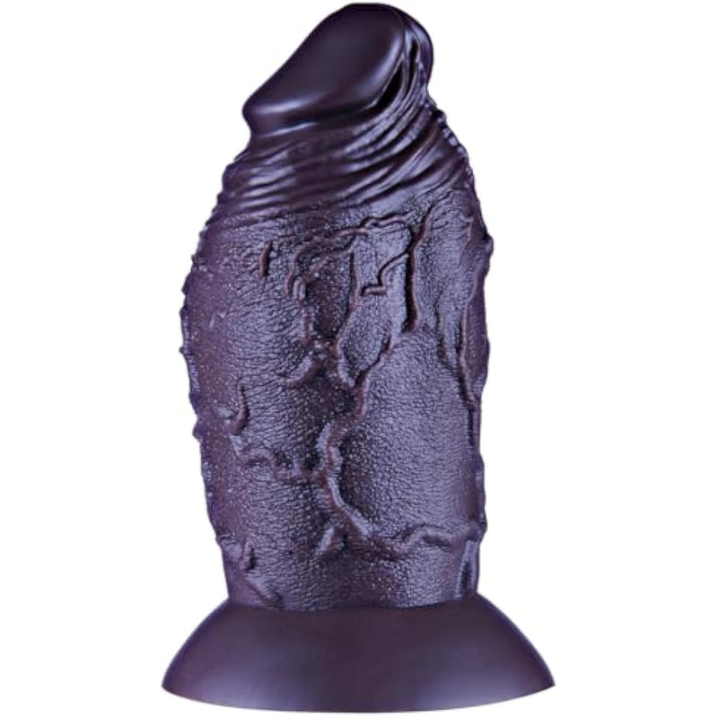 3.2" Diameter Thick Huge Dildo, 7 Inch Realistic Giant Silicone Dildo Big Butt Plug With Big Suction Cup, Wide Anal Dildo G Spot Toy, Xxl Fat Dildo Anal Plug Sex Toy For Experienced Men/Women(Black)