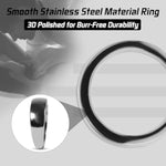 Cock Ring For Men Stainless Steel Penis Rings In 4 Sizes, Metal Scrotal Dick Pendant Cockring Adult Sex Toys Chastity Bondage Devices For Mens, Couples (45Mm)