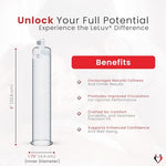 Replacement Penis Pump Cylinder, 3mm, 9" x 1.75" ID, Rounded Flange