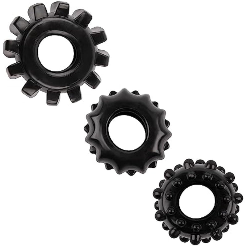 Penis Rings Flexible Cock Rings With 3 Pcs Different Shapes For Erection Enhancing Long Lasting Stronger Adult Sex Toys For Men Or Couple Pleasure