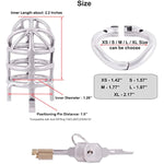 Stealth Convenient Lock Chastity Cage Device Ergonomic Design For Male Sm Penis Exercise Sex Toys K445 (45Mm/ M Size)
