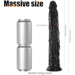 12.5 Inch Long Anal Dildo,Realistic Big Black Dildo For Deepest Sex,Giant Penis With Small Glans And Suction Cups,Ultra Giant Dong For G-Spot Stimulator, Adult Sex Toy For Women Men