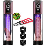 Penis Pump Male Sex Toys Electric Vacuum Pump With 4 Powerful Sucking And 6 Penis Ring, Adult Sex Toys For Men Dick Enlarger Erection